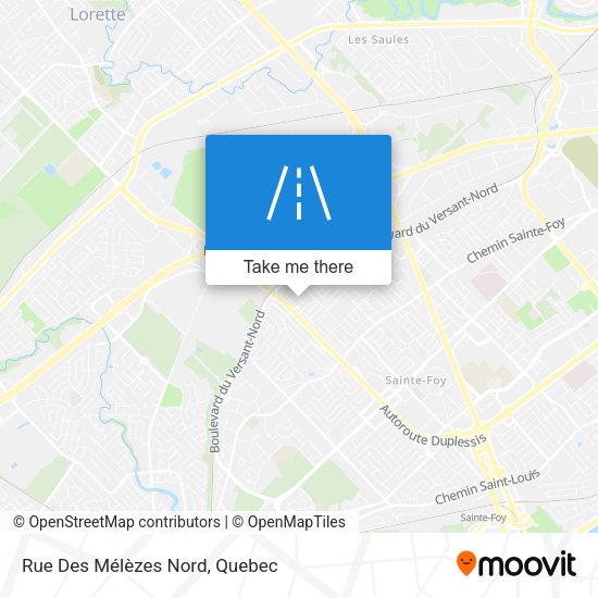 Rue Des Mélèzes Nord map