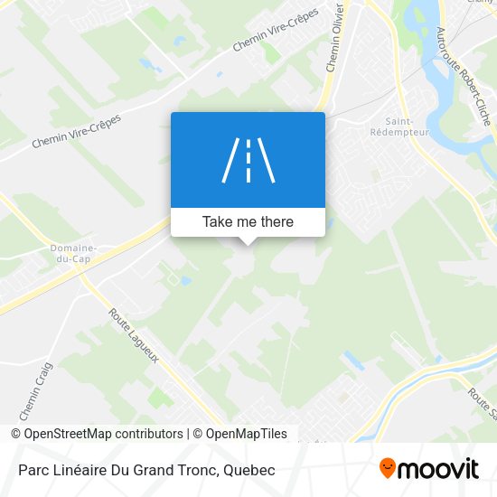 Parc Linéaire Du Grand Tronc map