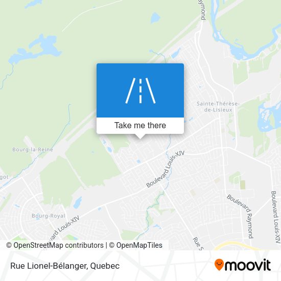 Rue Lionel-Bélanger map