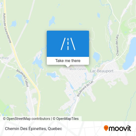 Chemin Des Épinettes map