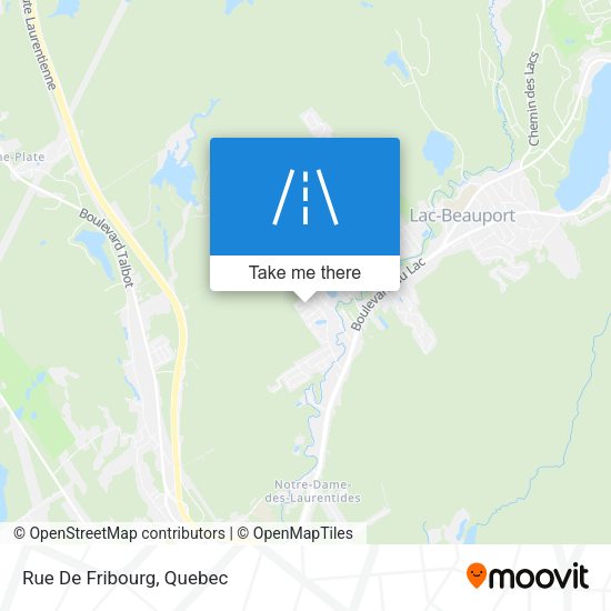 Rue De Fribourg map