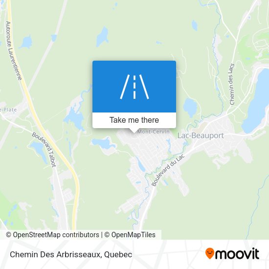 Chemin Des Arbrisseaux map
