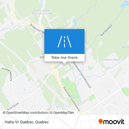 Halte Vr Quebec map