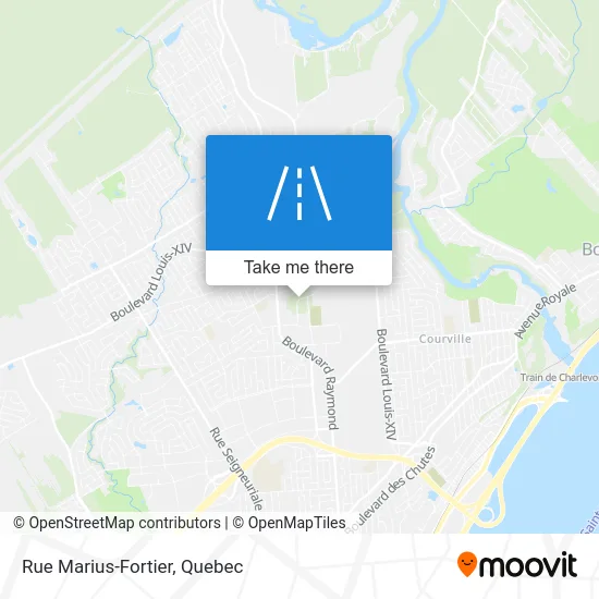 Rue Marius-Fortier map
