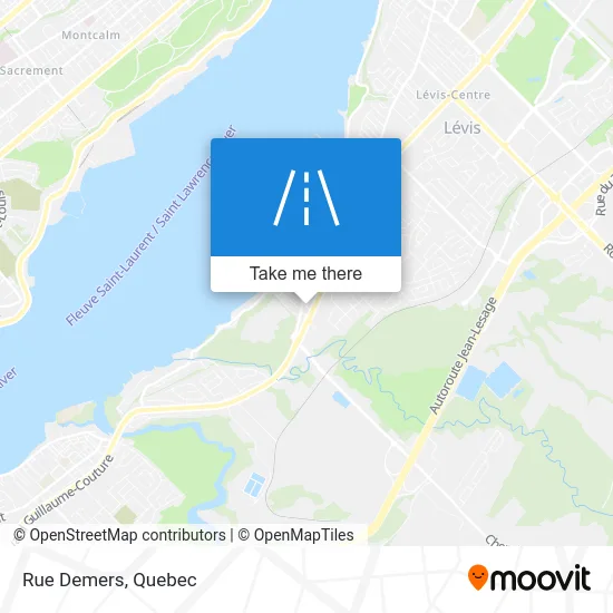 Rue Demers map
