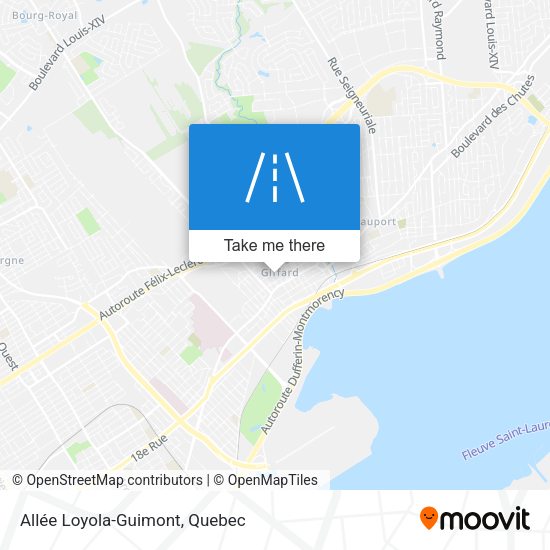 Allée Loyola-Guimont map