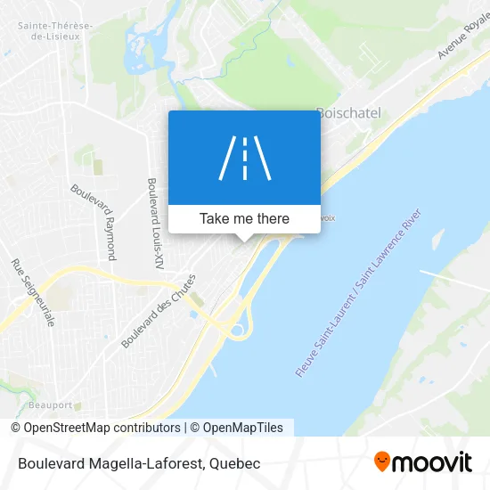 Boulevard Magella-Laforest map