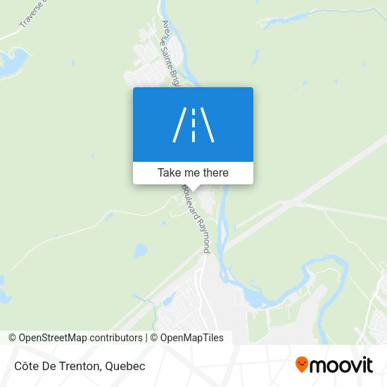 Côte De Trenton map