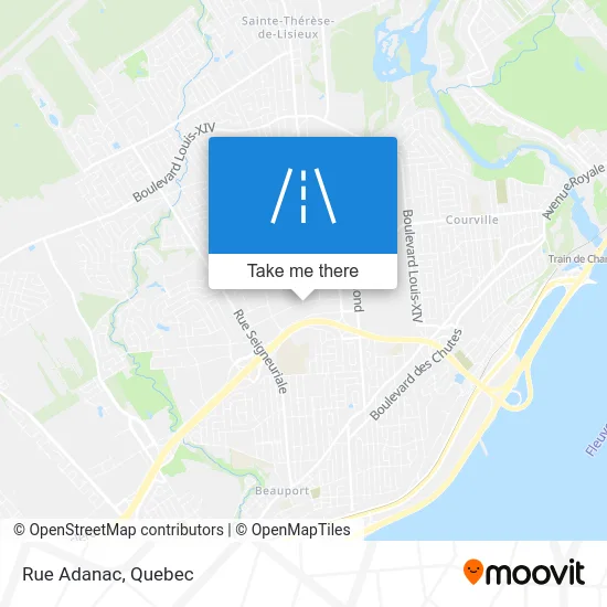 Rue Adanac map