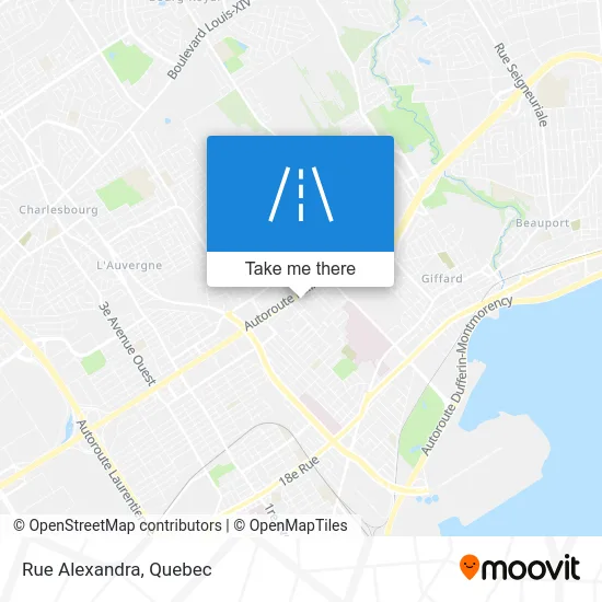 Rue Alexandra map