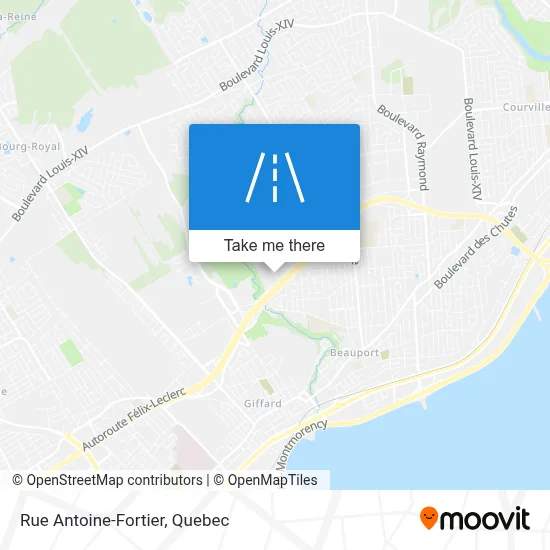 Rue Antoine-Fortier map