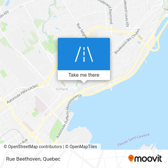 Rue Beethoven map