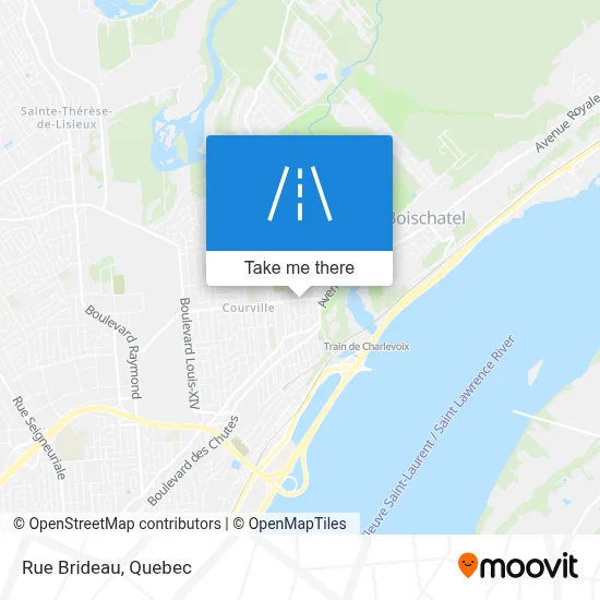 Rue Brideau map
