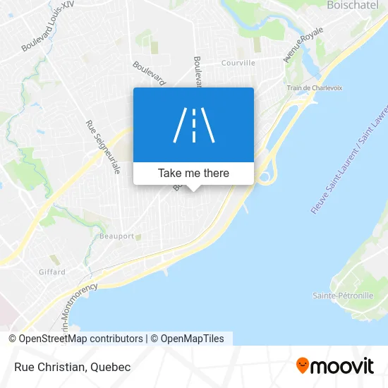 Rue Christian map