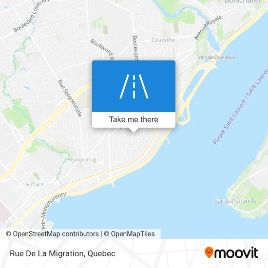 Rue De La Migration map