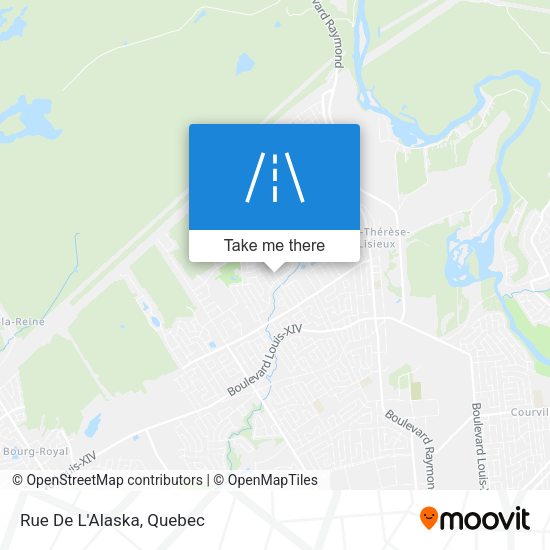 Rue De L'Alaska map