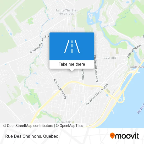 Rue Des Chaînons map
