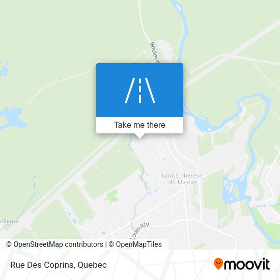 Rue Des Coprins map