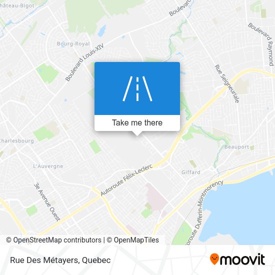 Rue Des Métayers map