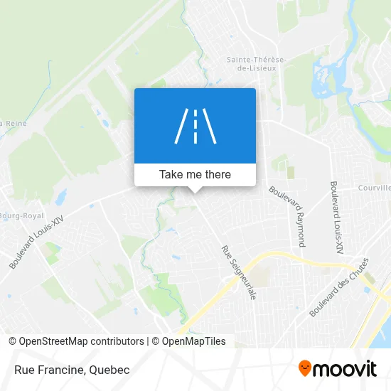 Rue Francine map