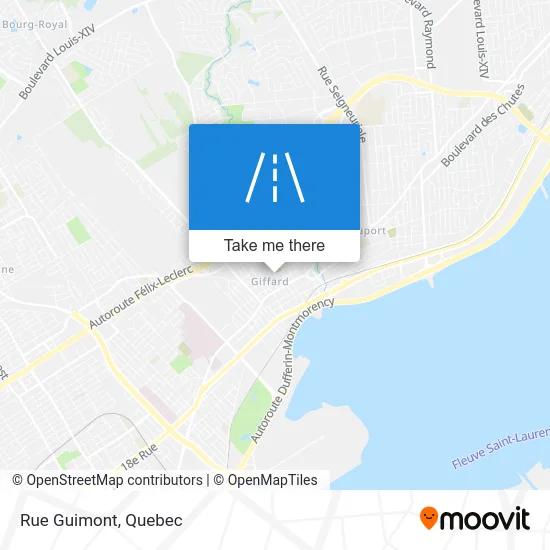 Rue Guimont map