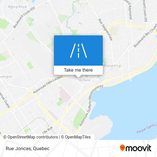 Rue Joncas map