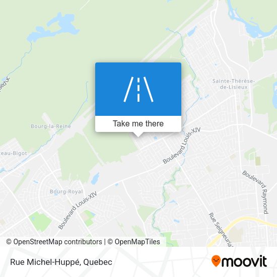Rue Michel-Huppé map