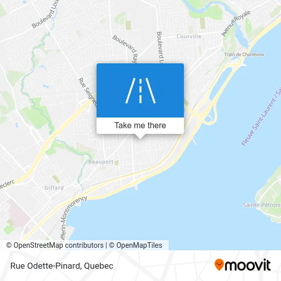 Rue Odette-Pinard map