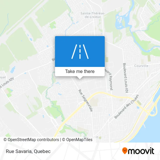 Rue Savaria map