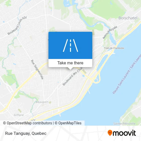 Rue Tanguay map