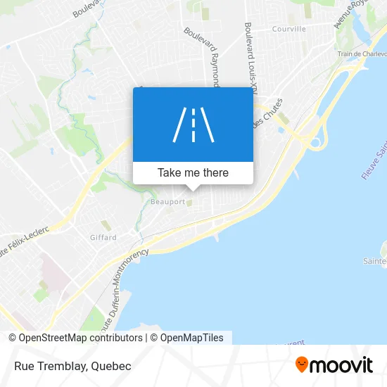 Rue Tremblay map