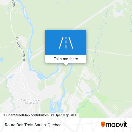 Route Des Trois-Saults map