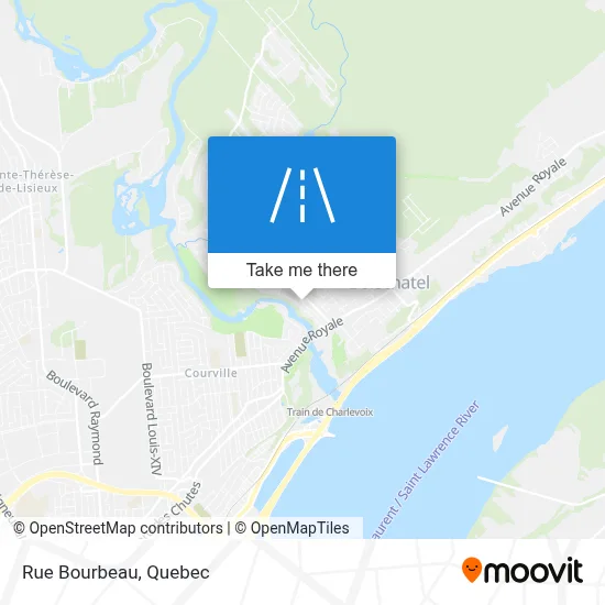 Rue Bourbeau map