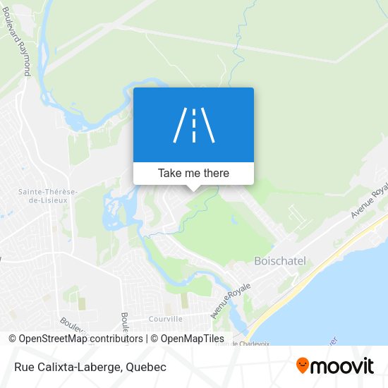 Rue Calixta-Laberge map