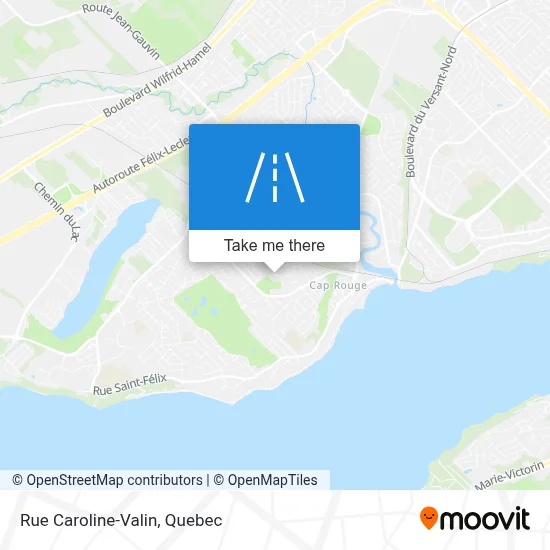 Rue Caroline-Valin map