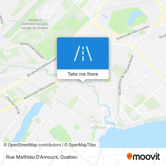 Rue Mathieu-D'Amours map