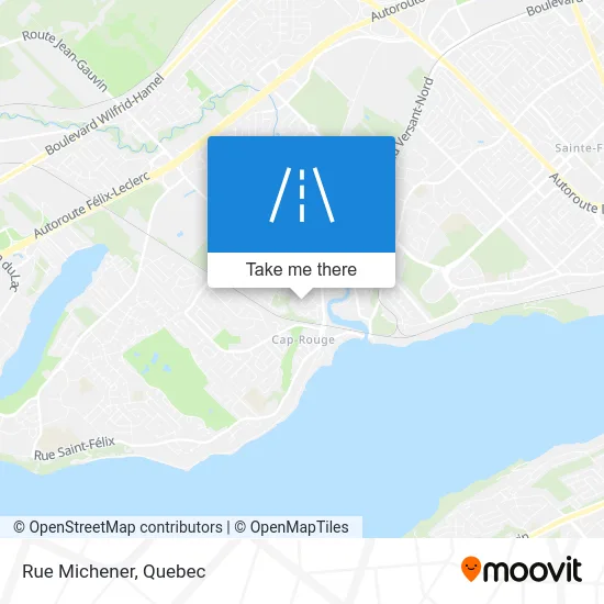 Rue Michener map