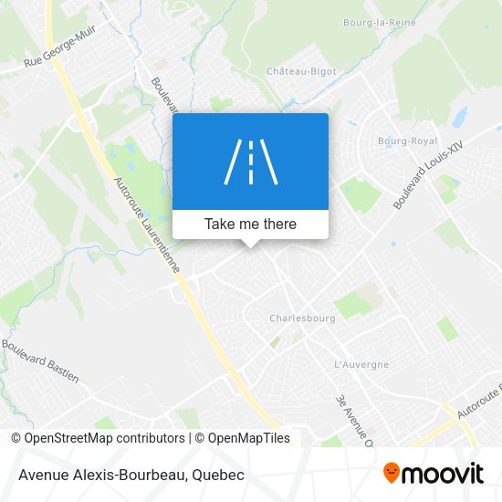 Avenue Alexis-Bourbeau map