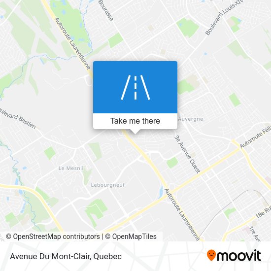 Avenue Du Mont-Clair map