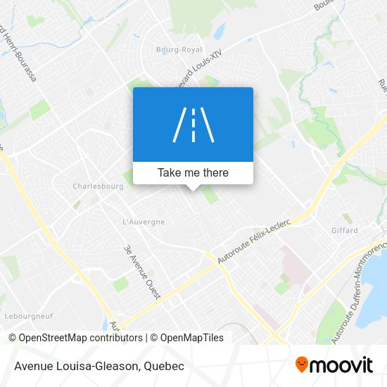 Avenue Louisa-Gleason map