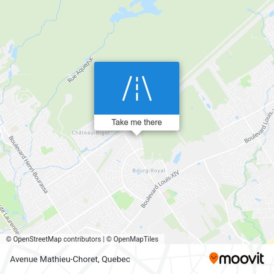 Avenue Mathieu-Choret map