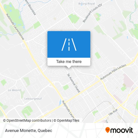 Avenue Monette map