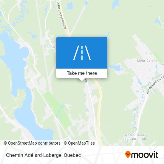 Chemin Adélard-Laberge map