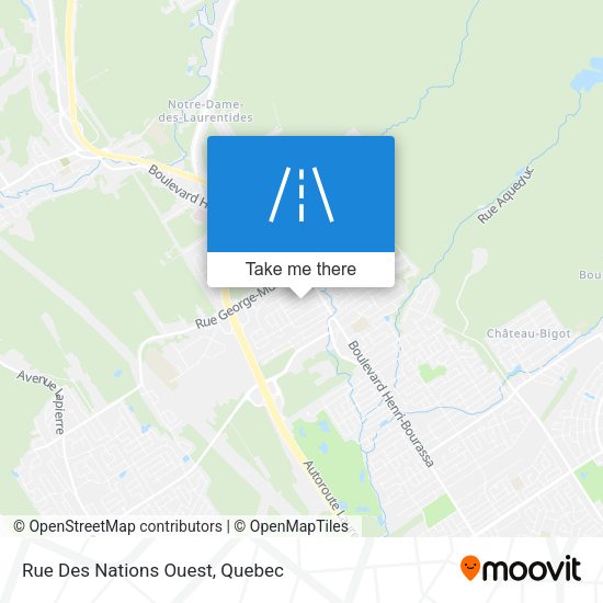 Rue Des Nations Ouest map