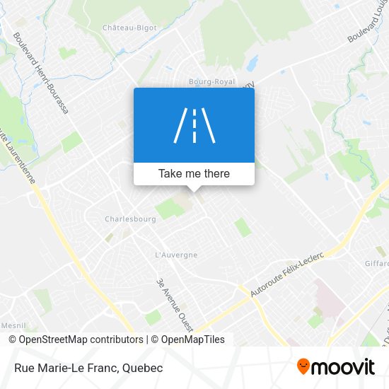 Rue Marie-Le Franc map