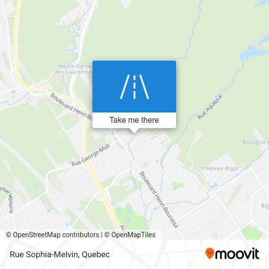 Rue Sophia-Melvin map