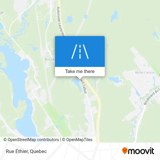 Rue Éthier map
