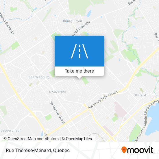 Rue Thérèse-Ménard map