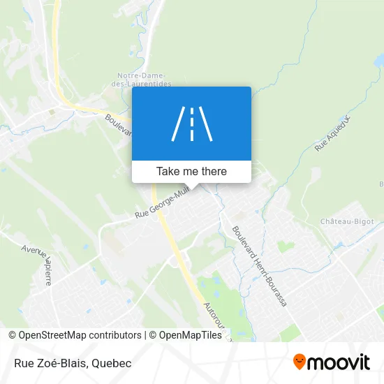 Rue Zoé-Blais map