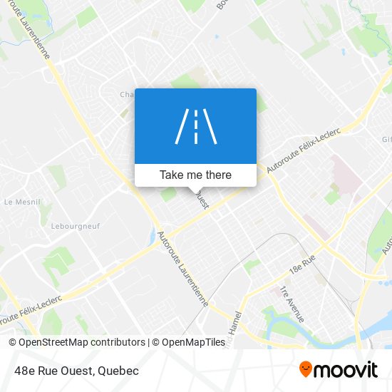 48e Rue Ouest map